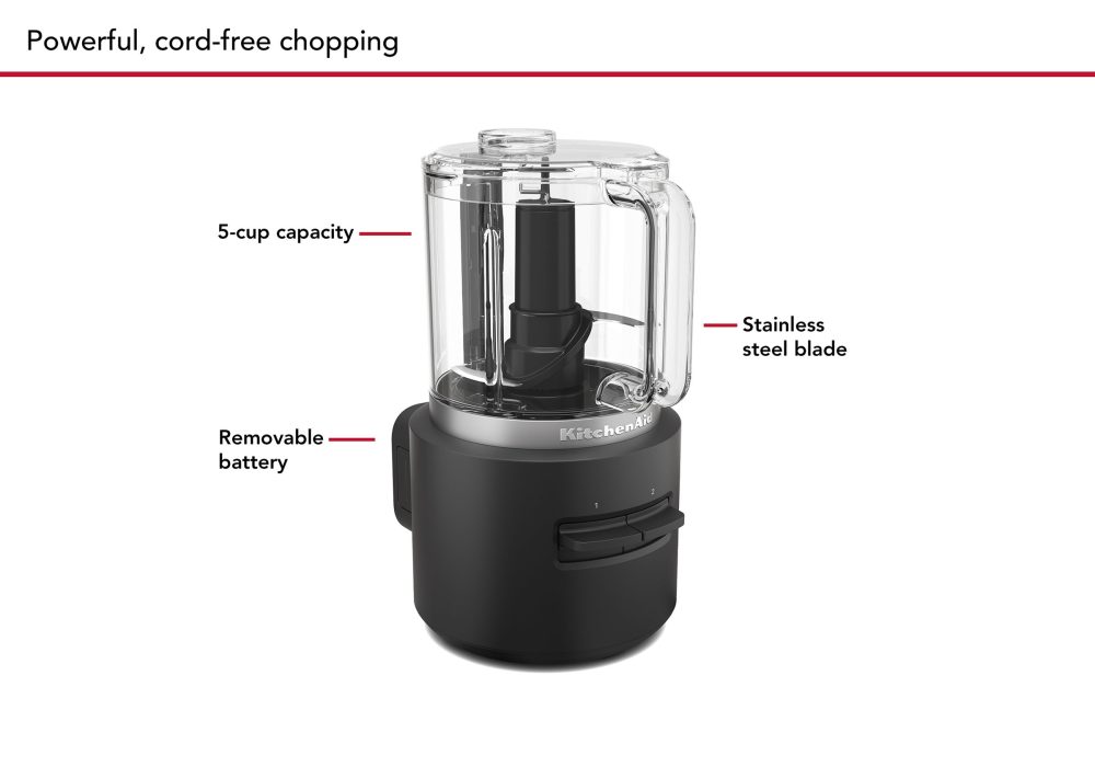 KitchenAid Go Cordless 5 Cup Food Chopper Without Battery - Image 5