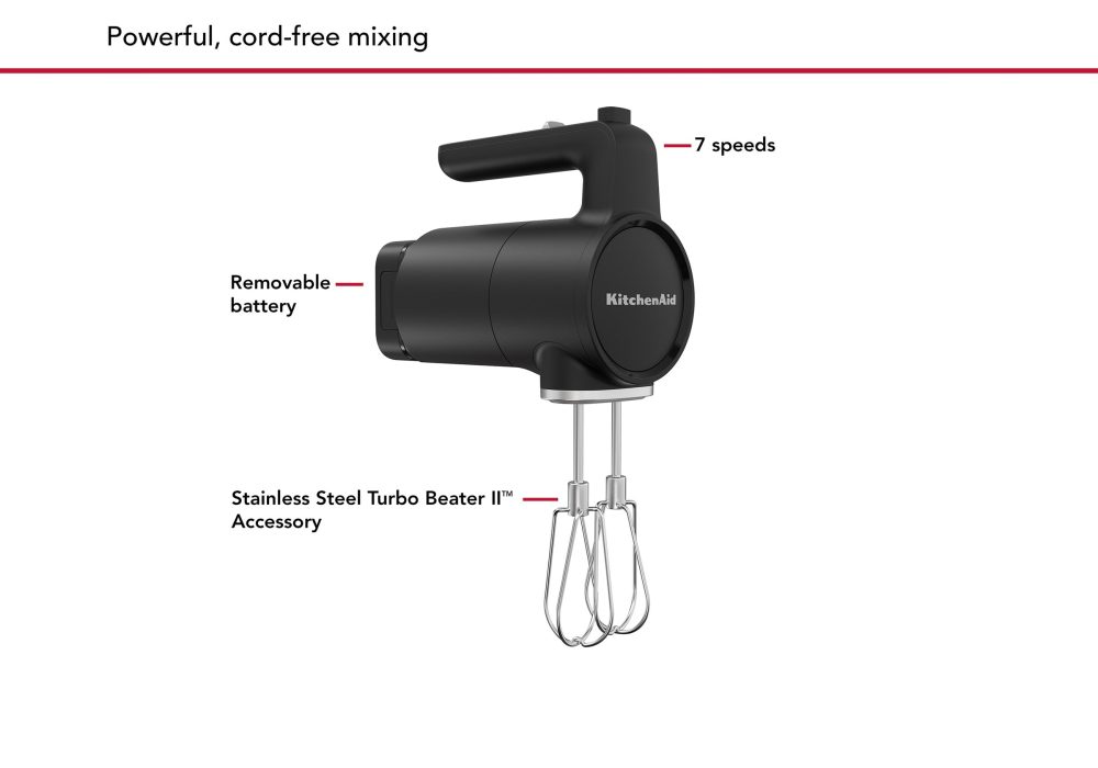 KitchenAid Go Cordless Hand Mixer Without Battery - Image 6