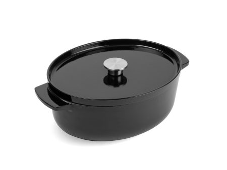 Oval Covered Casserole 30cm (5.6L) Onyx Black